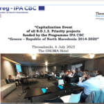 Capitalization Event of all S.0.1.3. Priority projects funded by the Program IPA CBC "Greece - Republic of North Macedonia 2014 - 2020"